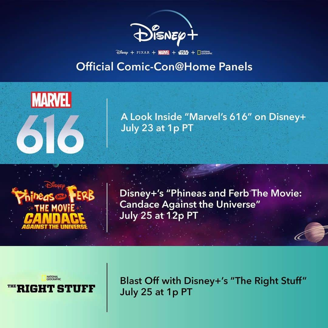 シャノン・ルシオのインスタグラム：「I’ve always wanted to be a guest at @comic_con and this year I finally get to be, even though it’s cancelled!  Because #ComicConAtHome is happening and it is going to be out of this world! Join us 7/25 at 1p PT for our #DisneyPlus panel on #TheRightStuffSeries from @NatGeoChannel」