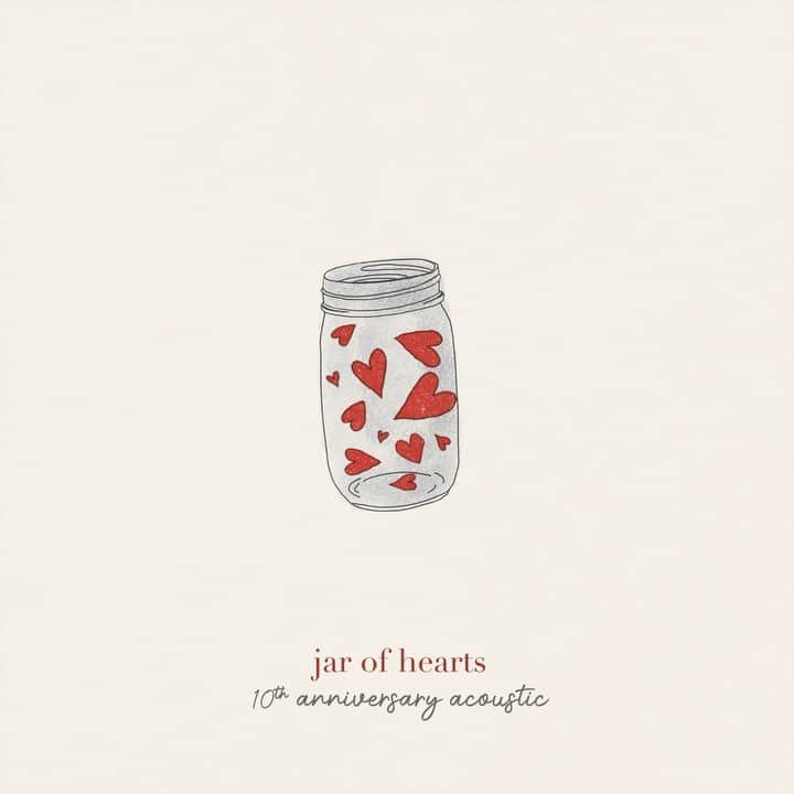 クリスティーナ・ペリーのインスタグラム：「hi! my 10th anniversary acoustic version of JAR OF HEARTS is now out everywhere to stream & download! link in bio 💕」
