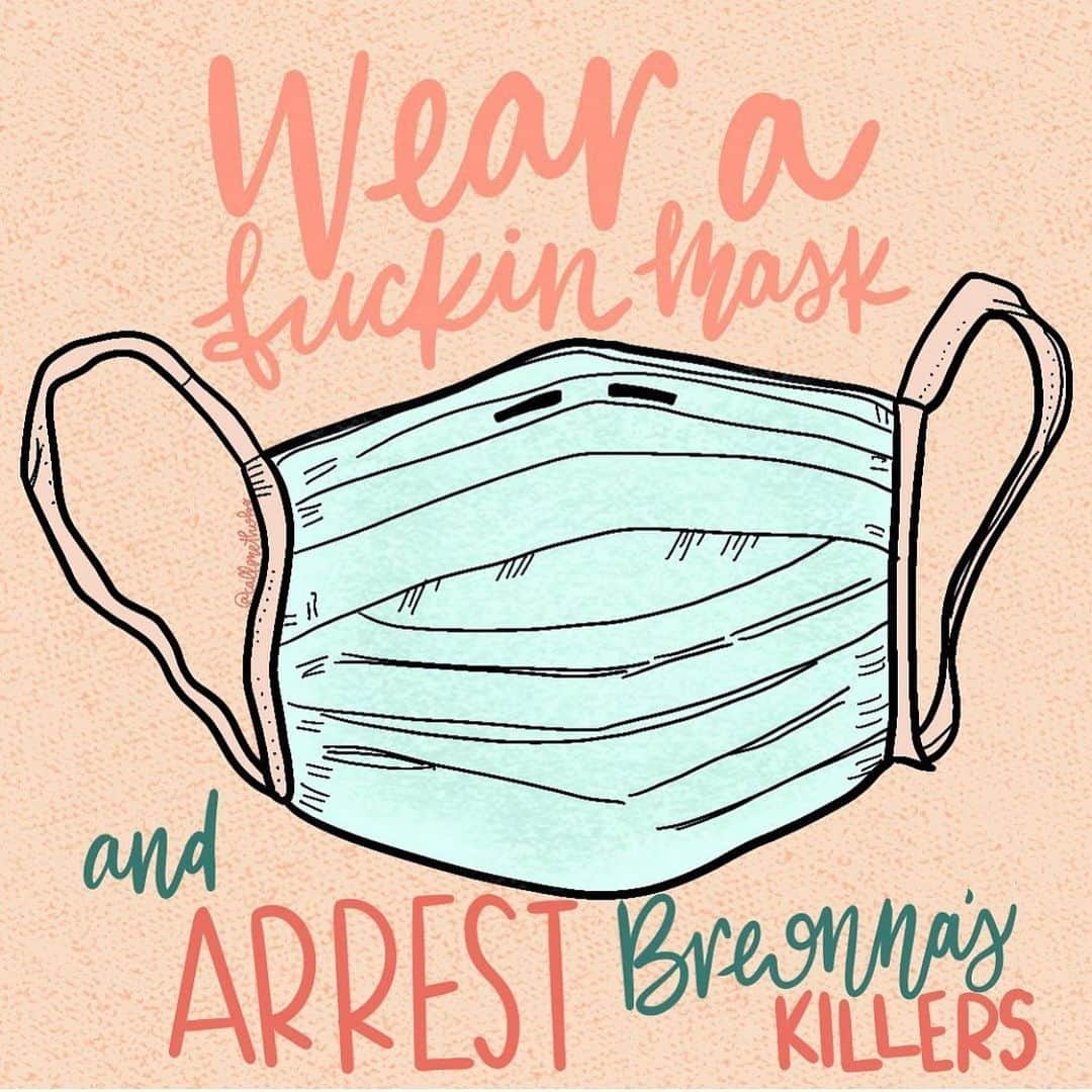 ソフィア・ブッシュさんのインスタグラム写真 - (ソフィア・ブッシュInstagram)「Today is a great day to do these two things. Have you signed the petition demanding the arrests of #BreonnaTaylor’s killers? It’s been 112 days since she was shot to death by the police while she was asleep in her bed. We have to get louder for her. #linkinbio #NoJusticeNoPeace I’m #MaskingForAFriend 🎨 @callmethobs」7月4日 5時13分 - sophiabush