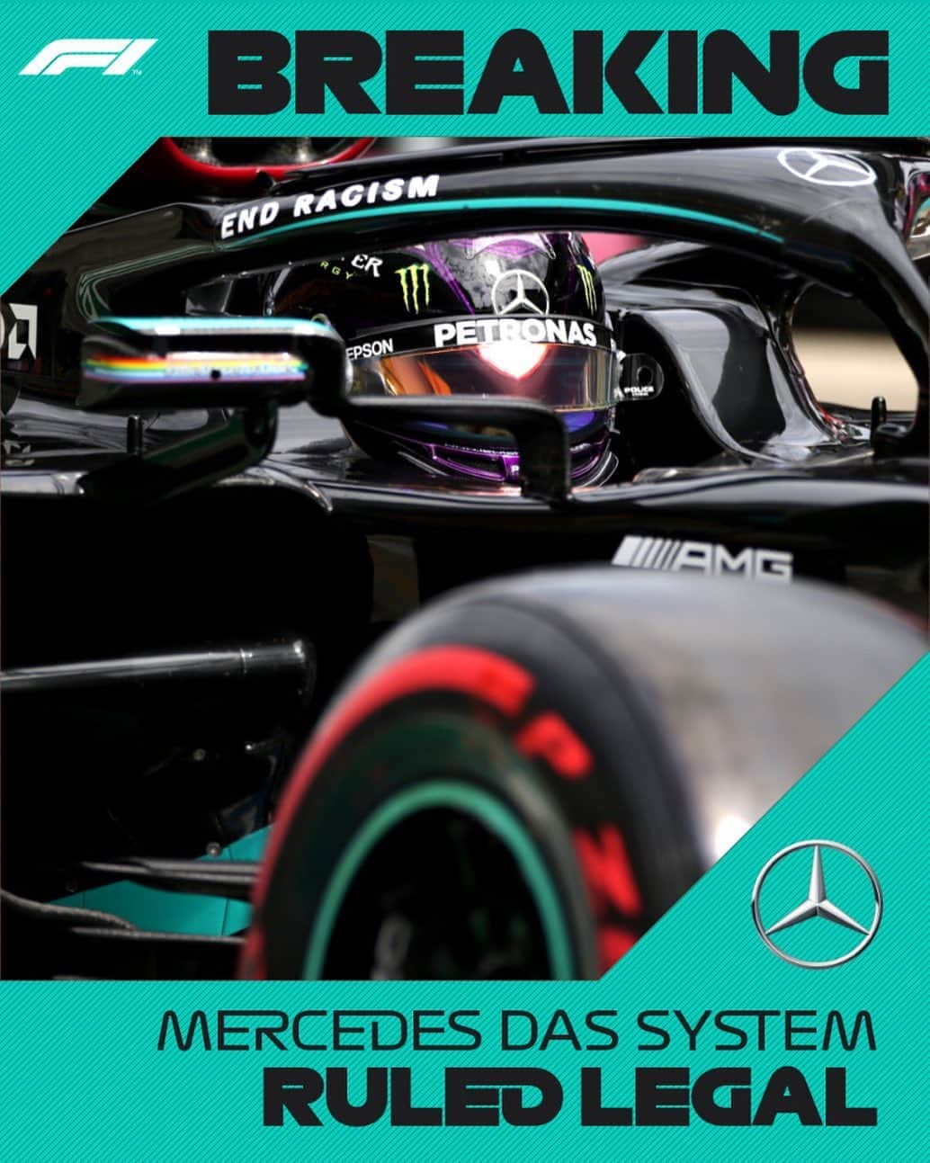 F1さんのインスタグラム写真 - (F1Instagram)「BREAKING: Mercedes’ Dual Axis Steering ‘DAS’ system has been declared legal by the FIA Stewards following a formal protest lodged by Red Bull . #F1 #Formula1 #AustrianGP #Mercedes #RedBull #DAS」7月4日 8時08分 - f1