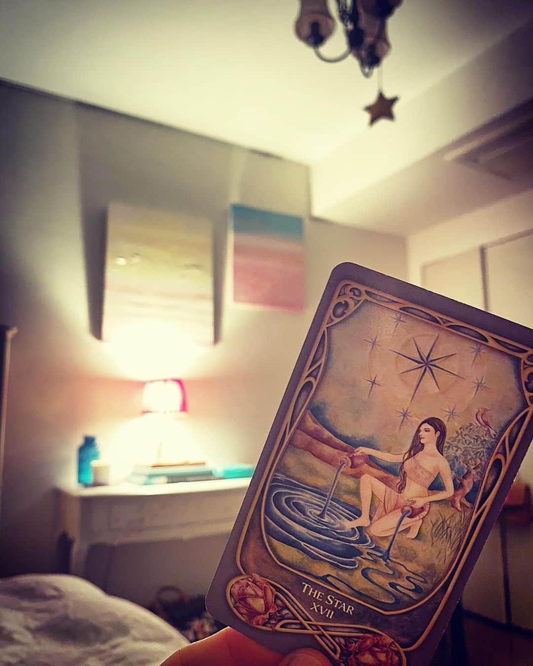 のインスタグラム：「. 🌕にnice card 🌟 . . . . #tarotcards」