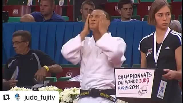 海老沼匡のインスタグラム：「@judo_fujitv さん、ありがとうございます❗️  #Repost @judo_fujitv with @make_repost ・・・ ‪#standupjudo HERO'S PLAY BACK ‪今日は-66で3度の世界王者👑に輝いた #海老沼匡 選手❗️‬. . ‪初めて世界一となった2011世界選手権パリは真骨頂の担ぎ技で快進撃を見せました🌪‬ ‪ズバッと一本もあれば、追い込んで決めきるテクニカルな一本も☝️‬. . ‪握り✊のトレーニングも必見👀‬. . Today's "#standupjudo HERO'S PLAY BACK" Masashi Ebinuma World championships 2011 highlights part.1🥋 . He became -66 world champion for 3 times👑🥇🏆 . Look at his dynamic and technical Ippon🌪☝️ He also show us how to do a grip training🔥 . ‪#judo #柔道 #ippon #worldchampionship @masashi_ebinuma」