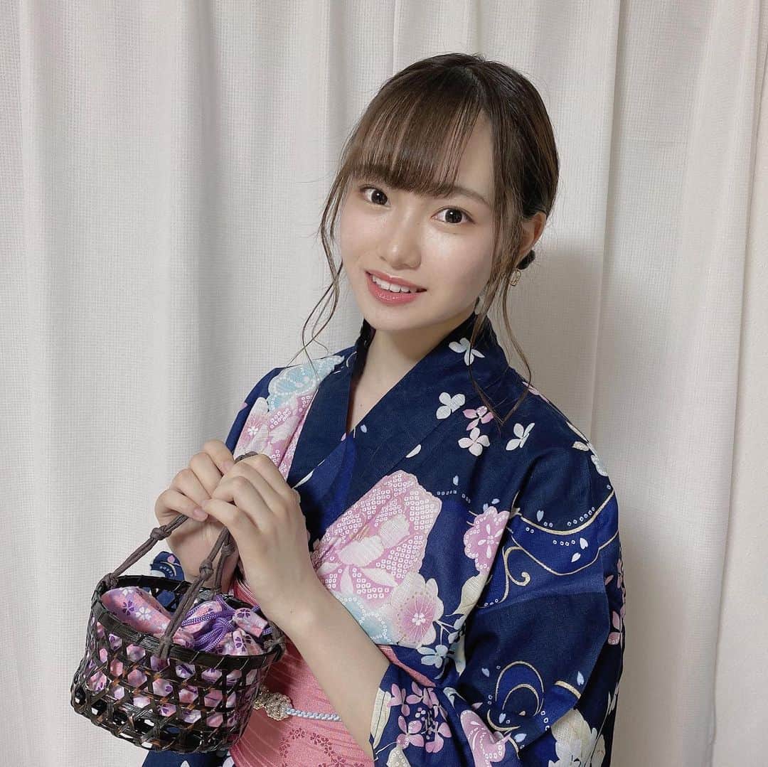 かわぎしるなのインスタグラム：「. 今年初浴衣〜❤️ . もう少しで七夕ですね💫 . . #フレキャン #フレキャン2020 #ミスコン #ミスコレ #女子大生  #浴衣 #浴衣ヘアアレンジ #ヘアアレンジ #浴衣女子 #夏 #七夕」