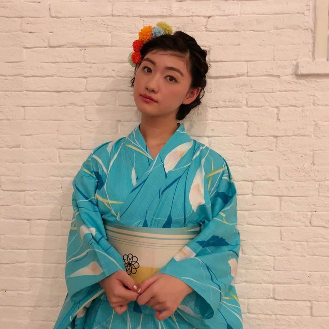 小林歌穂のインスタグラム：「生写真のオフショっっ！！﻿ ﻿ 夏ももうすぐですな〜﻿ チェックしてね！！﻿ ﻿ ﻿ #エビ中#生写真#浴衣#夏ですな#あはは」