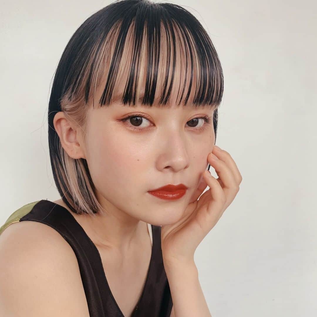 Hairさんのインスタグラム写真 Hairinstagram インナーカラー ミニボブ Hair掲載スタイリスト Gardenatsu Garden Harajuku ヘアスタイルをもっと見たい人はhairプロフィールリンクをチェック Hair Cm