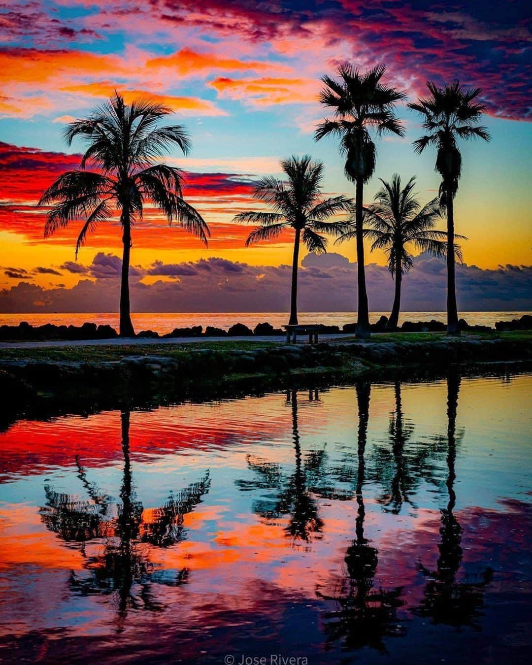 Discover Earthさんのインスタグラム写真 - (Discover EarthInstagram)「🇺🇸 #discoverflorida with @oaliving : "Be miserable. Or motivate yourself. Whatever has to be done, it's always your choice.” Wayne Dyer. Sunrise. Miami, Florida." How amazing is this sunset ? :p」7月4日 21時00分 - discoverearth