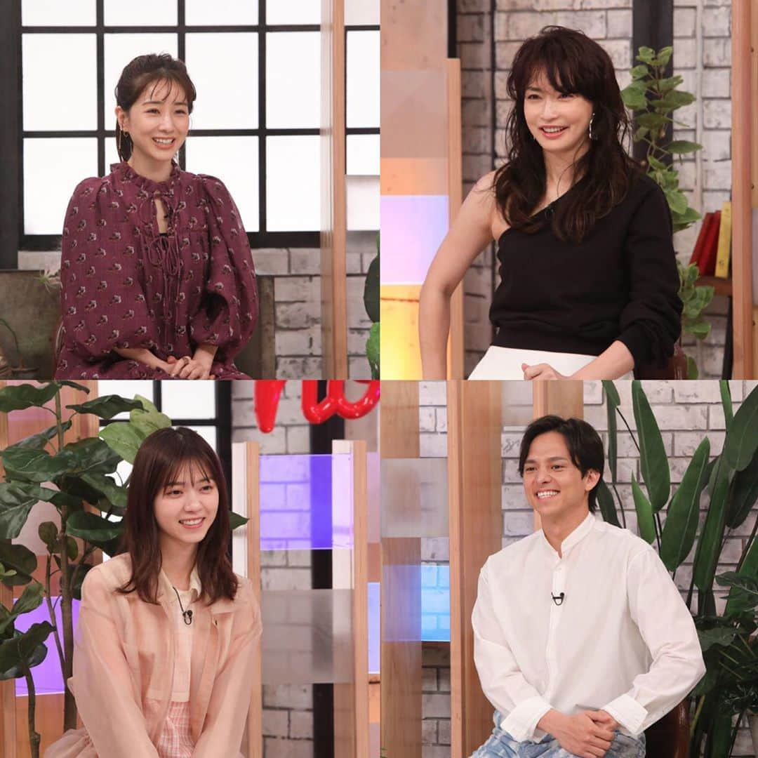 関西テレビ「グータンヌーボ2」さんのインスタグラム写真 - (関西テレビ「グータンヌーボ2」Instagram)「💃✨ファッション✨🕺 ・ 先日放送された #グータンヌーボ2 MC4人の #ファッション をご紹介します〜💁‍♀️✨ 🍀 #長谷川京子 さん 黒ワンショルダートップス、白スカート　#msgm 　@msgm 靴　#unitednude ジュエリー　@allbluesofficial 🍀 #田中みな実 さん ワンピース　@seanewyork リング、イヤリング、イヤカフ　@talkative_atelier 🍀 #西野七瀬 さん カットソー・スカート　@_t__a__n_ シアーコート　@maisonspecial_women ジュエリー  @asamifujikawa 靴  @tods 🍀 #満島真之介 さん シャツ  @tiit_tokyo パンツ  @nolnoofficial」7月4日 21時16分 - gutan_ktv