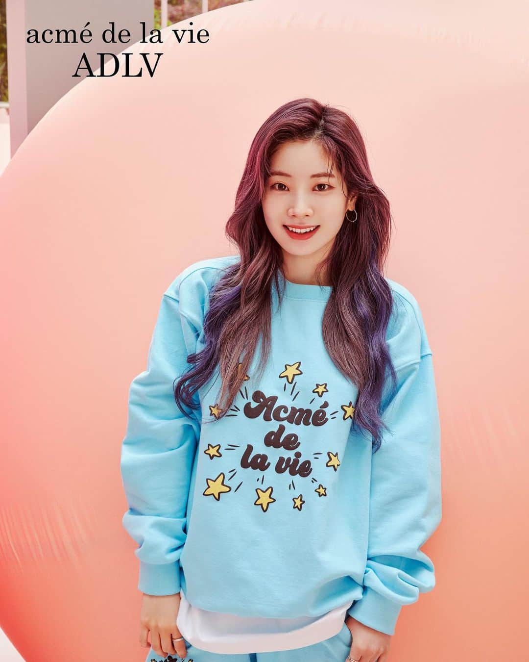 ダヒョンのインスタグラム：「[200703] Dahyun X acmé de la vie 💙  ⠀⠀⠀ ⠀  I still cant get over HYLT 😱  ⠀⠀⠀ ⠀  #dahyun #ダヒョン #多賢 #다현 #트와이스 #twice #トゥワイス ©️adlv / tw」