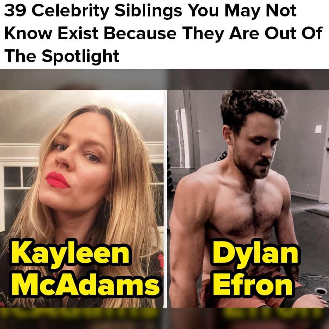 BuzzFeedさんのインスタグラム写真 - (BuzzFeedInstagram)「See the full list of famous siblings in the link in bio ✨」7月5日 1時00分 - buzzfeed