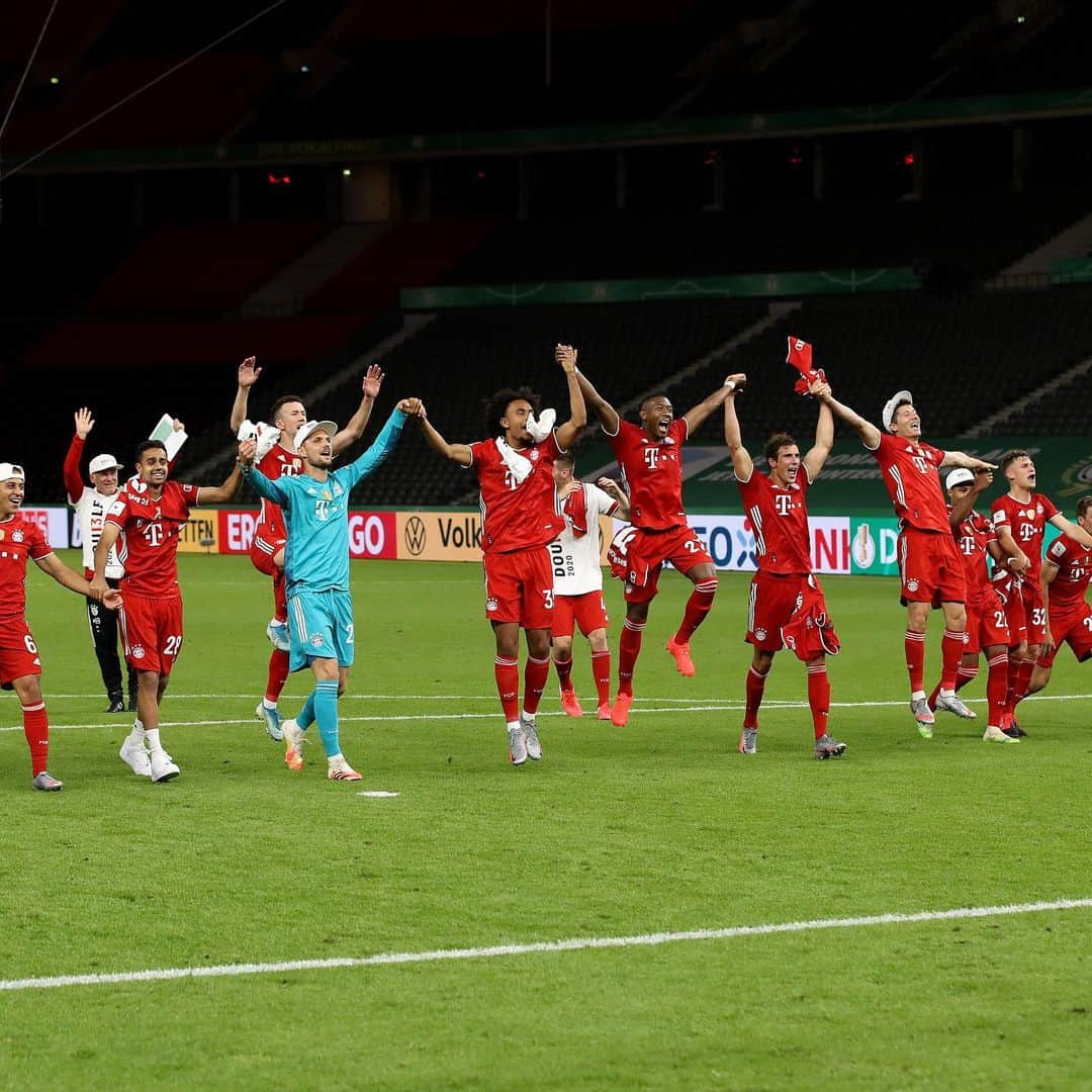 レオン・ゴレツカさんのインスタグラム写真 - (レオン・ゴレツカInstagram)「‪Da ist das Ding! 💯 @fcbayern #MiaSanMia @dfb_pokal」7月5日 5時48分 - leon_goretzka