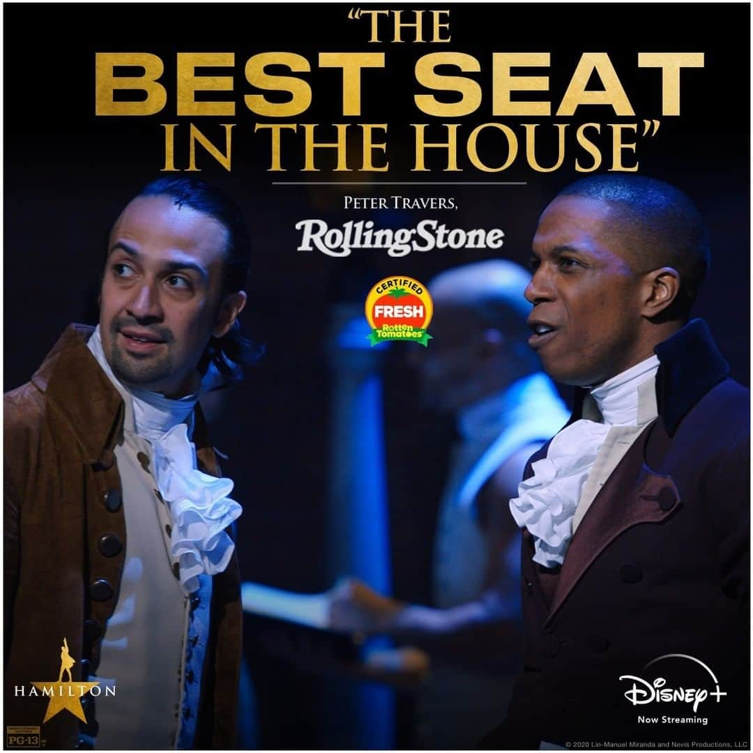 Walt Disney Studiosさんのインスタグラム写真 - (Walt Disney StudiosInstagram)「Get “the best seat in the house” for Hamilton, now streaming on #DisneyPlus. #Hamilfilm」7月5日 1時00分 - disneystudios