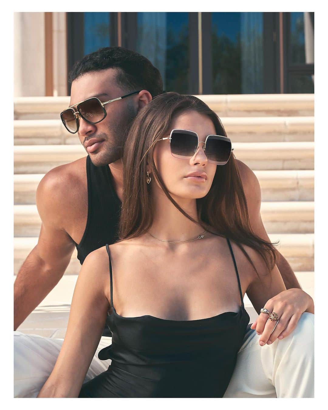 ディタのインスタグラム：「Two iconic styles, the Mach-One and the Metamat. Both draw inspiration from classic shapes but intensified using DITA’s contemporary design aesthetic. Perfect for summer but essential year round. #ditaeyewear #dita #ditasunglasses」