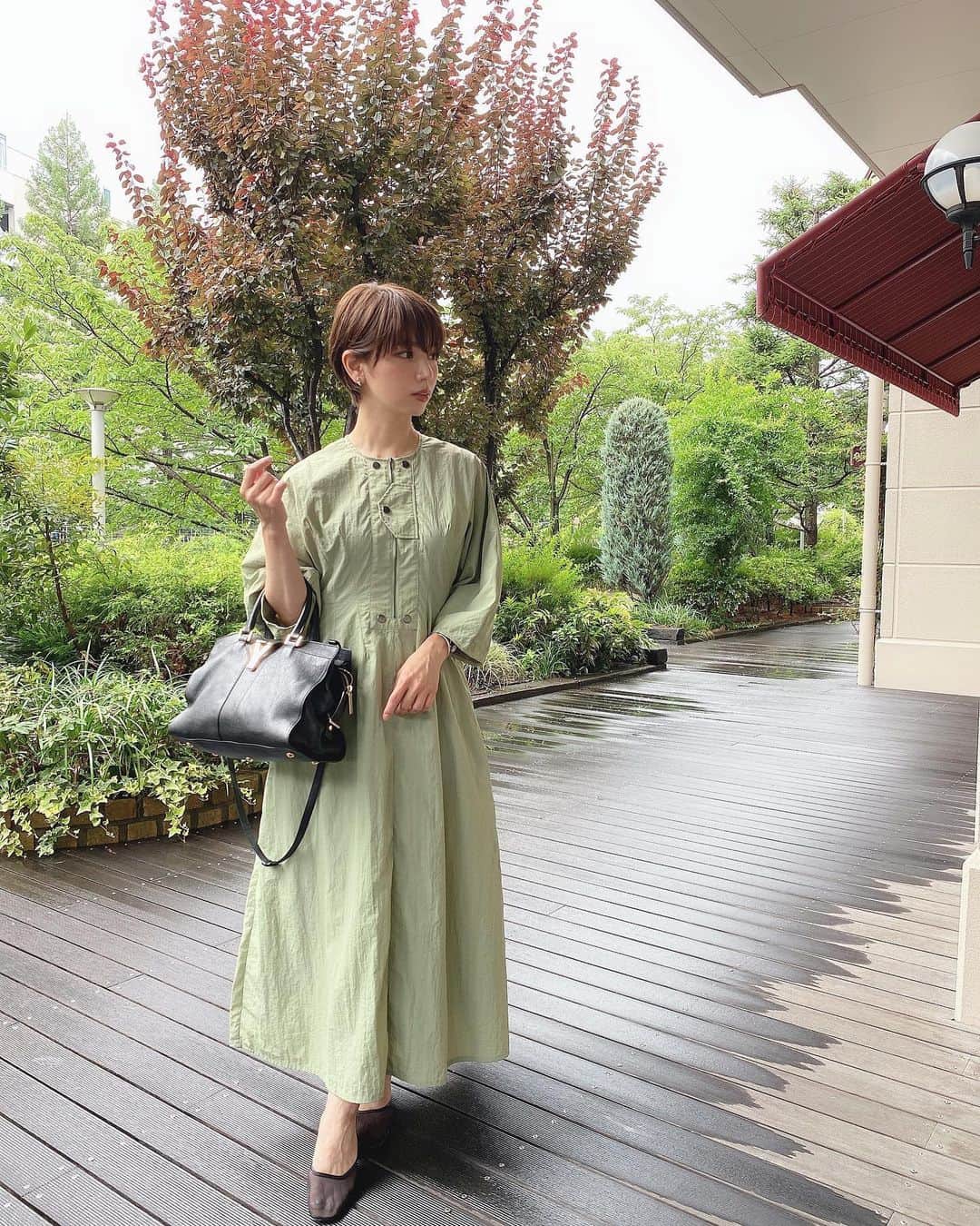 のインスタグラム：「． @cielair のワンピ👗可愛すぎてやばい🤍 ディティール・デザイン・生地感すべてがかわゆい🥺ワンピは1枚でコーデ完成するから凄いすき‼︎ ． #cielair #ootd #code #ワンピ #ワンピコーデ」