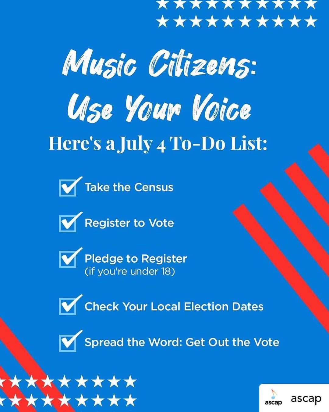 ジェイソン・ムラーズさんのインスタグラム写真 - (ジェイソン・ムラーズInstagram)「Exercise your right to shape the future of America. Help get out the vote >> www.vote.org #voteblue #votelouder」7月5日 10時06分 - jason_mraz