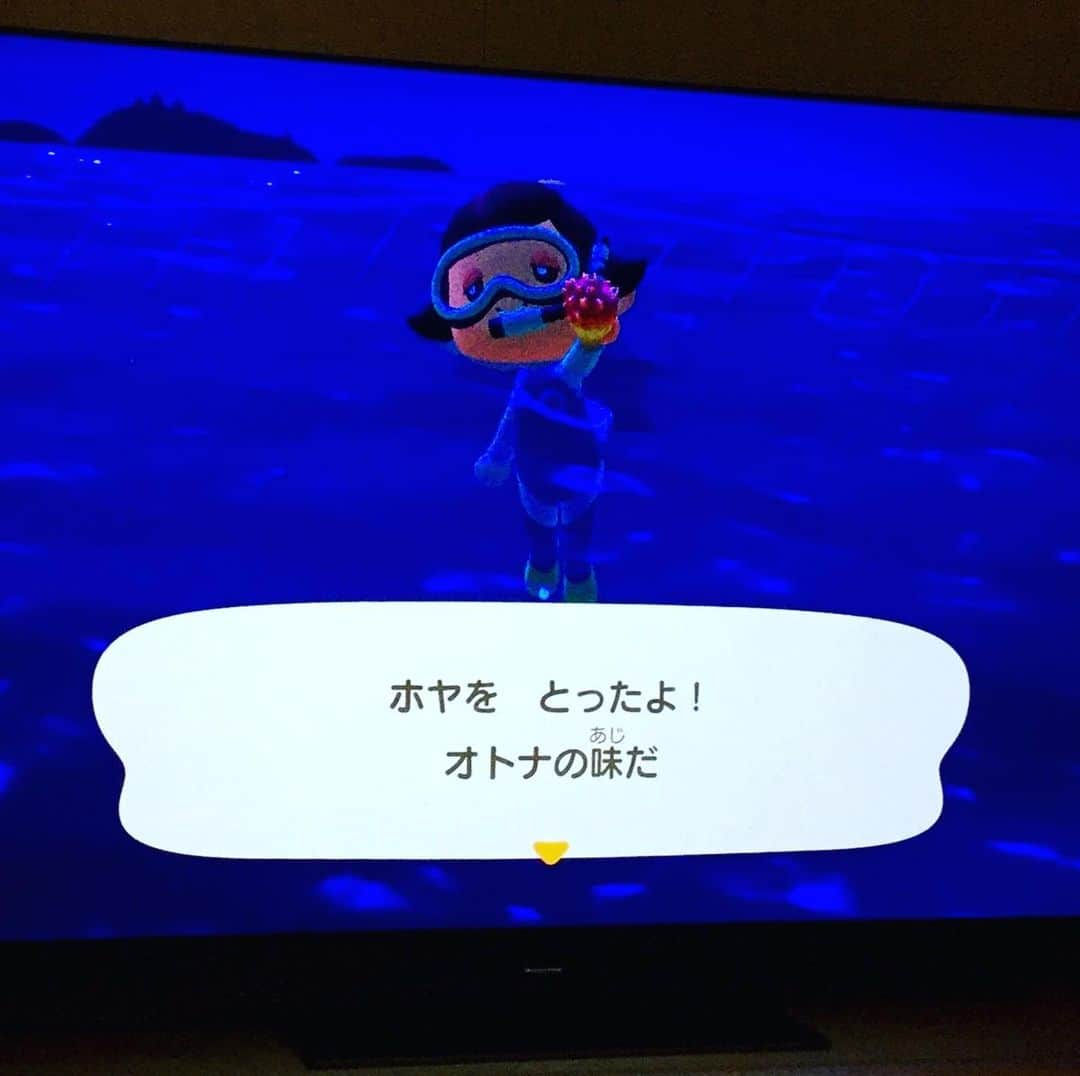 榊原郁恵さんのインスタグラム写真 - (榊原郁恵Instagram)「. ヤッター❣️😊 61歳！榊原郁恵！！ ただ今『あつ森』にハマってしまっています！！ そしてこの度…初めて❣️海に🏖潜りました❣️ 潜り方が分からず子供に聞いたら「あつ森、潜り方」でネットで調べれば出てくるよ！とあっさり流されて……出てくる・出てくる攻略法が😊 お陰様で《ホタテ》とったどー❣️  #あつ森  #榊原郁恵」7月5日 12時47分 - sakakibara.ikue