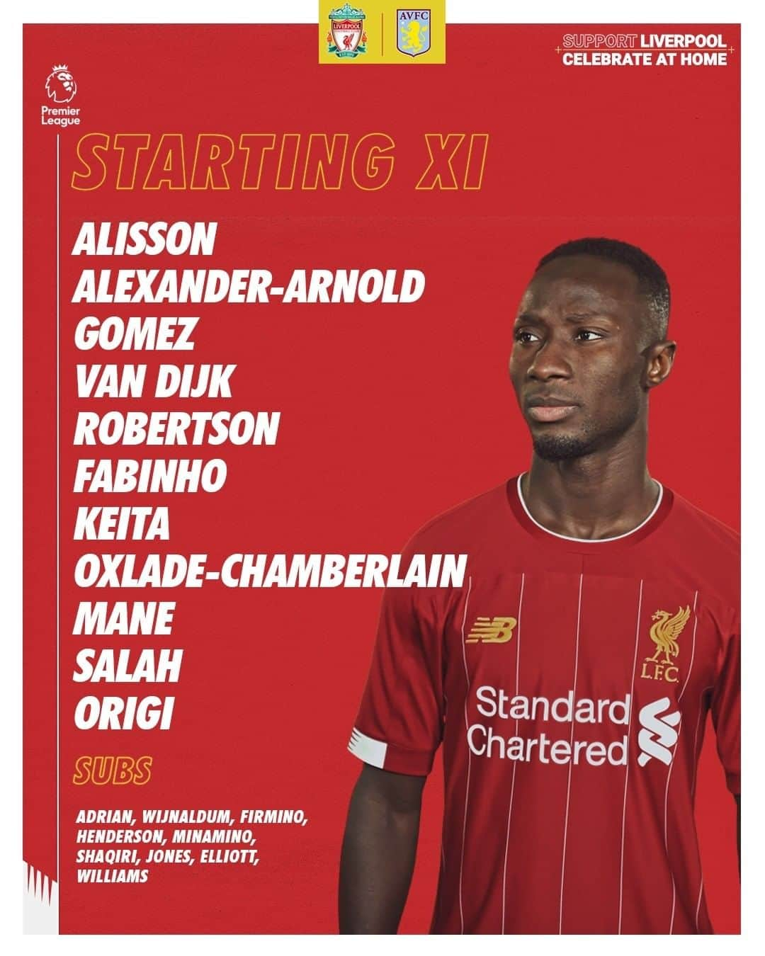 リヴァプールFCさんのインスタグラム写真 - (リヴァプールFCInstagram)「Our team to face @avfcofficial 👊🔴 #LFC #LiverpoolFC #Liverpool #LIVAVL #StaySafe」7月5日 23時30分 - liverpoolfc