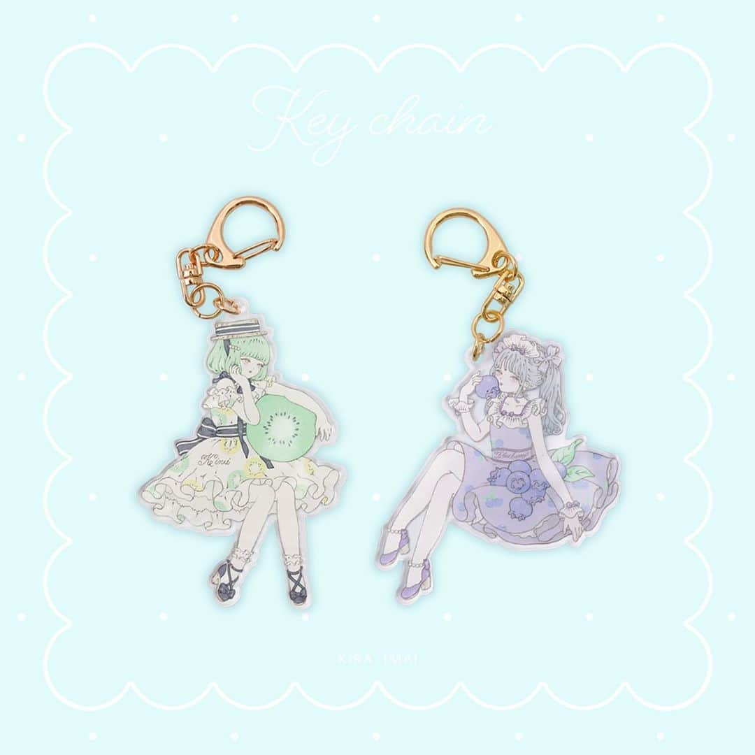 今井キラのインスタグラム：「𝑁𝑒𝑤﻿ キーチェーン﻿ Blueberry﻿ Kiwi﻿ ﻿ Little Fruitのアイテムは﻿ イベント終了後にWebStoreに入荷します﻿ ﻿ 🅔🅥🅔🅝🅣﻿ Little Fruit﻿ 2020.7/10-7/22﻿ FEWMANY 新宿マルイアネックス店﻿ ﻿ ＊7/10-12は事前予約制。詳細はHPをご覧下さい。﻿ ﻿ #kiraimai #littlefruit」