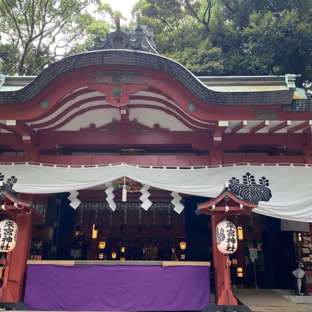 こまけいこさんのインスタグラム写真 - (こまけいこInstagram)「来宮神社。  久しぶりに行ったらカフェが出来てた。  大楠は保護工事中のため、周りはまわれず。」7月5日 17時09分 - komagomaya