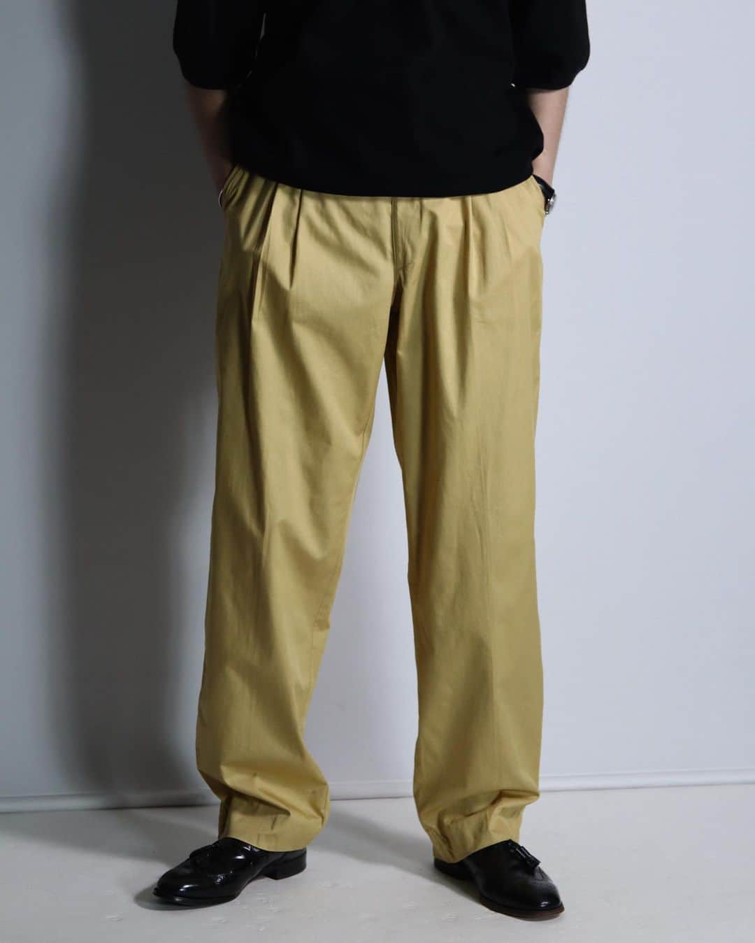 DoLuKEさんのインスタグラム写真 - (DoLuKEInstagram)「・Online Store Up → (22:00)﻿ ﻿ ﻿ 【 1980's  EURO Vintage Cotton 2tuck  Pants 】﻿ ﻿ ﻿ color : yellow﻿ ﻿ ﻿ #DoLuKE」7月5日 19時57分 - doluke_tokyo