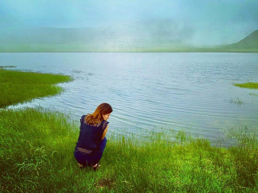 ほなみのインスタグラム：「. 雨上がりにしか見ることができない景色 . 晴れた日も雨の日も、　　 楽しさも苦しさも全部私を作る大切なもの☺︎ . 明日からも生き生きと自分らしく♡ 良い旅でした🍃 .」
