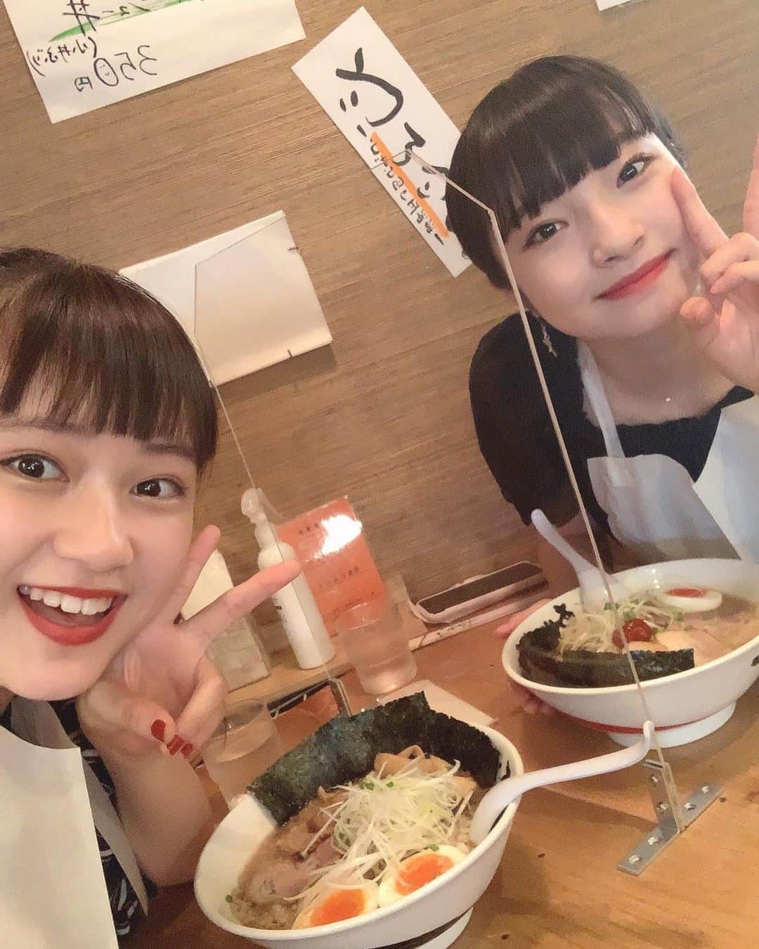 のインスタグラム：「・ なつきちゃんと前に約束してたラーメン食べてきたよ〜‪‪🍜﻿ ﻿  たくさん歩いて話して充実な1日だった☺️﻿  ﻿ また行こうね！   #🍜」