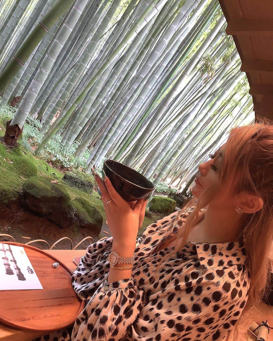 𝐊𝐎𝐘𝐔𝐏𝐈𝐏𝐈 さんのインスタグラム写真 - (𝐊𝐎𝐘𝐔𝐏𝐈𝐏𝐈 Instagram)「初めてしっかり鎌倉のお寺巡りしたんだけど めちゃめちゃいい場所すぎて パワー漲る感じ。。🍃🌱🤍  滅多にお茶飲みになんて行かないから ゆっくりできてよかった🤧🤧🤎  #鎌倉 #報国寺」7月5日 21時21分 - pipi____style