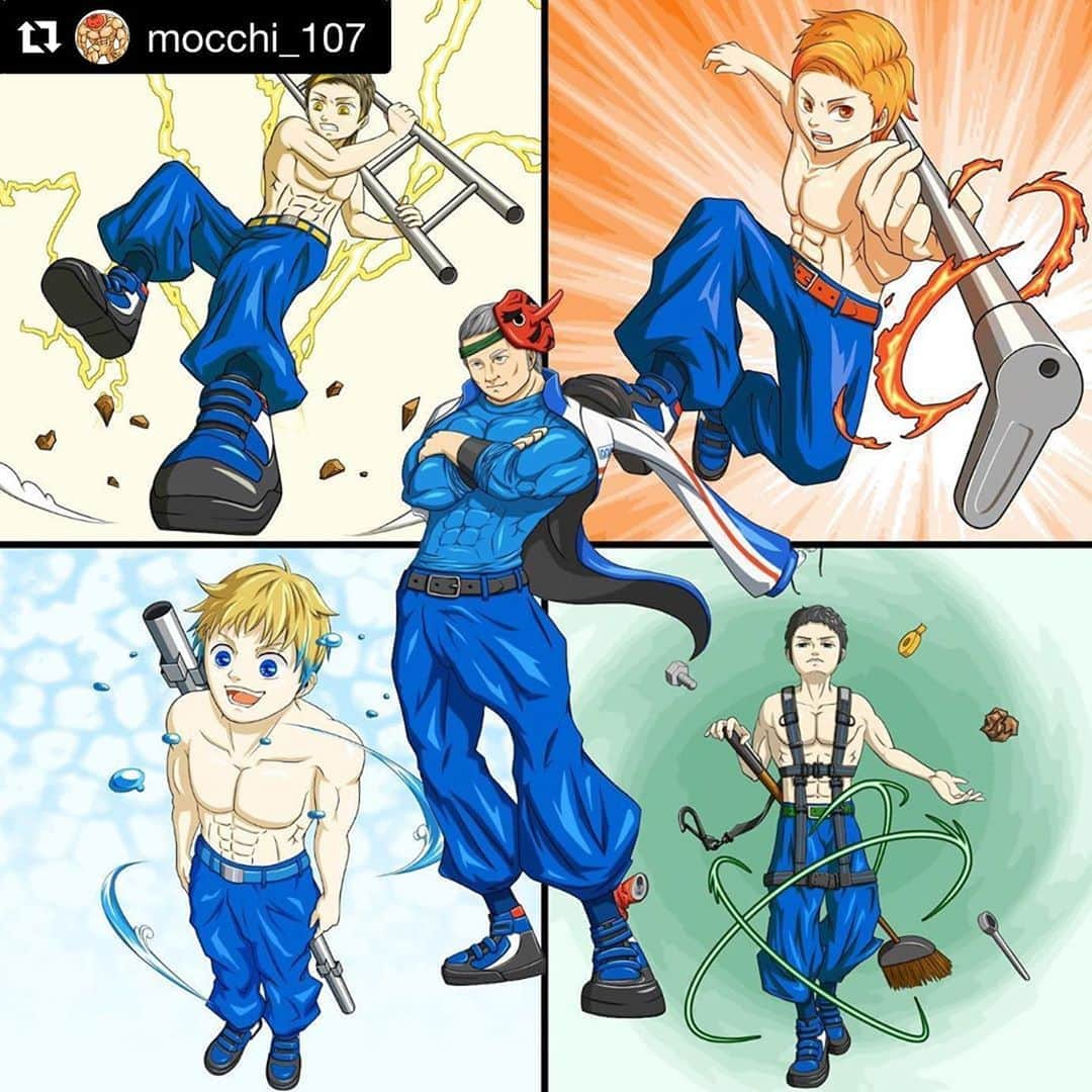 株式会社ダイワさんのインスタグラム写真 - (株式会社ダイワInstagram)「#Repost @mocchi_107 ・・・ この度、株式会社ダイワさんよりイラストのご依頼いただきました！﻿ ありがとうございます！！！﻿ ﻿ いろんな所で目にするビケ足場のダイワさんが会社案内用の冊子を作成するとの事で、その中の1ページに載せるイラストを5枚描かせていただきました！﻿ ﻿ 足場職人としてのマナーを、あの人気漫画に乗っかり[足場の呼吸]と称して表現したものとなります。﻿ ﻿ [足場のダイワ]といった、やはりあの人気漫画を思わせるロゴマークも事前に準備されてあって、発想が私のツボでした　笑﻿ 面白いです(°▽°)﻿ ﻿ この冊子を通じ、ダイワさんが優秀な人材を獲得する事を心より願っております！！！﻿ ﻿ #絵描きさんと繋がりたい﻿ #絵描き﻿ #イラスト﻿ #イラストグラム﻿ #トマト﻿ #糸島﻿ #糸島トマト ﻿ #絵日記﻿ #日記﻿ #株式会社ダイワ﻿ #足場のダイワ﻿ #ビケ足場﻿ #会社案内﻿ #illustration﻿ #digitalillustration﻿ #illustrationdigital﻿ #art﻿ #digitalart﻿ #colorpalette﻿ #ilustraciones﻿ #ilustraciondigital﻿」7月5日 21時27分 - daiwa_ashiba