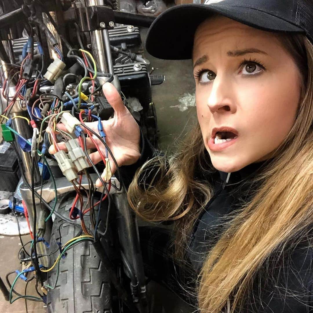 epidemic_motorsさんのインスタグラム写真 - (epidemic_motorsInstagram)「How i feel when im trying to do some electrical parts🤯 @idaliol #bikerwomen  #girlsbiker #girlswhoride #babeswhoride #bikerchick #womenwhoride #thelitas #iridemyown #araihelmet #女子ライダー #レディースバイカー #バイクのある風景 #トライアンフ女子 #バイクが好きだ  #峠」7月5日 22時34分 - epidemic_motors