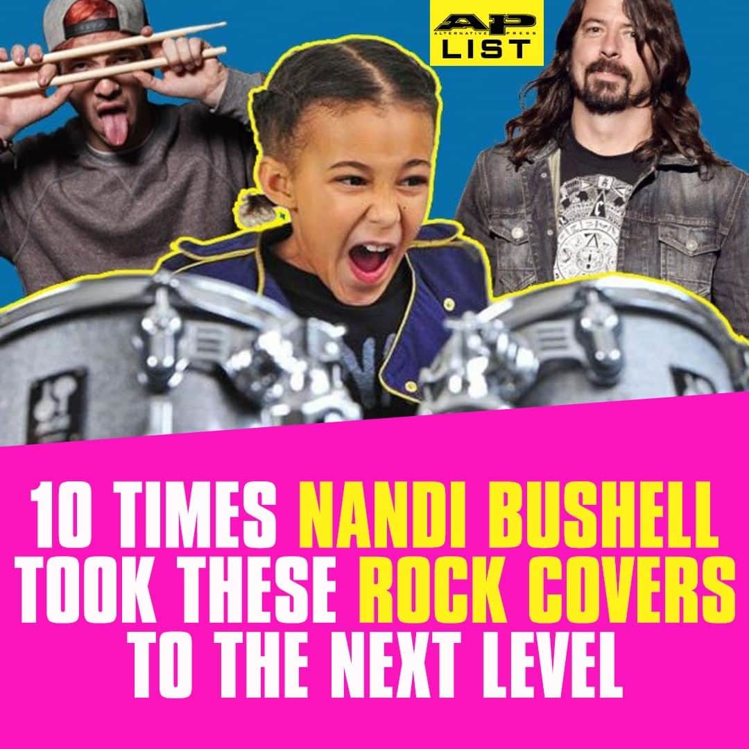 Alternative Pressさんのインスタグラム写真 - (Alternative PressInstagram)「WATCH: At just 10 years old, music prodigy @nandi_bushell’s badass drum covers have caught the attention of @twentyonepilots, @rageagainstthemachine and @foofighters, and it's about time you got on board also ⁠ LINK IN BIO⁠ .⁠ .⁠ .⁠ #nandibushell #twentyonepilots #TØP #twentyønepiløts #rageagainstthemachine #RATM #foofighters #drumcovers #alternativepress #altpress」7月6日 1時01分 - altpress