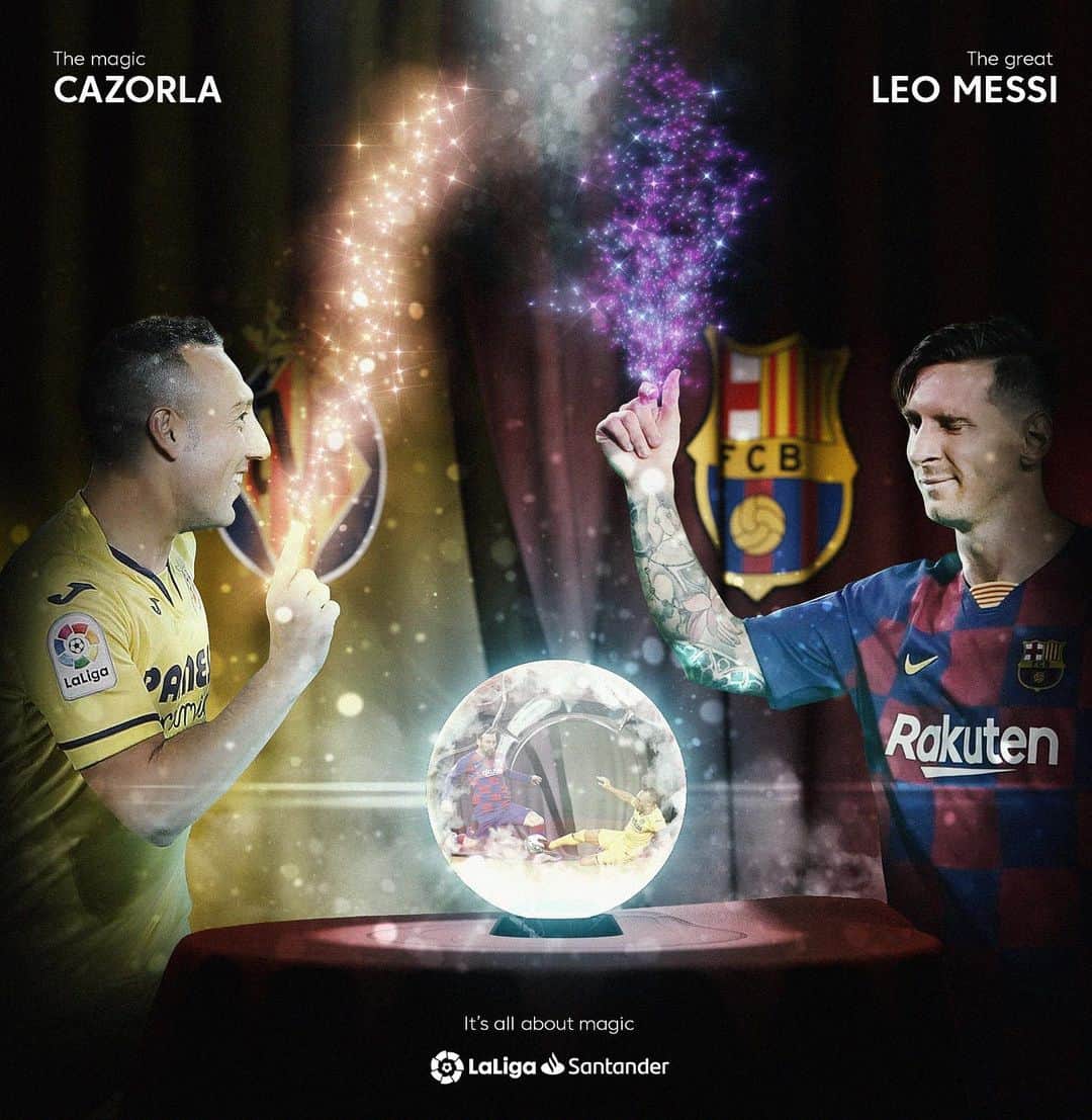 LFPさんのインスタグラム写真 - (LFPInstagram)「𝐈𝐭'𝐬 𝐚𝐥𝐥 𝐚𝐛𝐨𝐮𝐭 𝐦𝐚𝐠𝐢𝐜... ✨ • Que comience la magia... ✨ • #VillarrealBarça #Cazorla #Messi #LaLigaSantander #LaLiga」7月6日 0時55分 - laliga