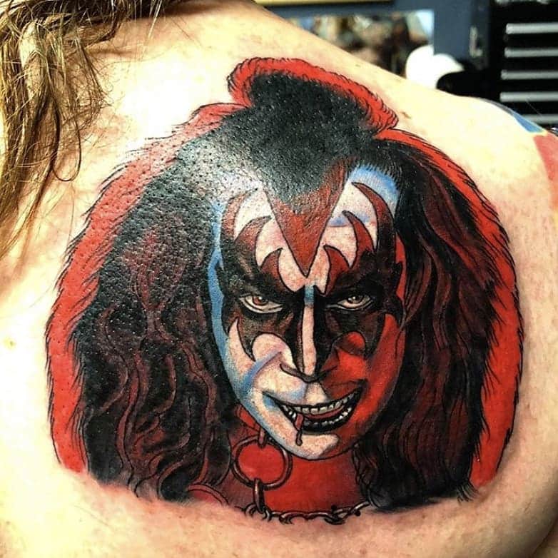 KISSさんのインスタグラム写真 - (KISSInstagram)「#KISSARMYROCKS! Thanks to Charles Murphy for sharing his awesome @genesimmons 1978 Solo album cover tattoo with us!」7月6日 1時51分 - kissonline
