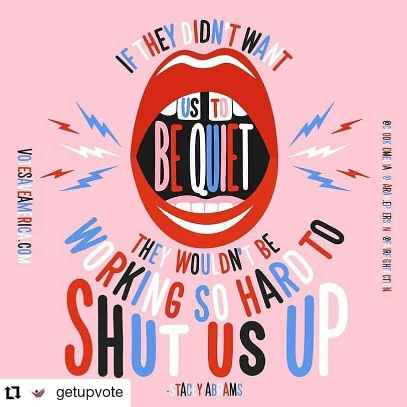 ガソリングラマーさんのインスタグラム写真 - (ガソリングラマーInstagram)「Yes mam ✊👊✊👊✊👊✊👊  #Repost @getupvote • • • • • • ⁣If we don’t urgently expand #votebymail and #vote safely in person, millions of people will be disenfranchised in November. ⠀ ⠀ We salute @staceyabrams for her effort to fight voter suppression and expand democracy! ⠀ ⠀ @fairfightaction will help staff, fund, and train robust Democratic voter protection operations in battleground states across the country, starting immediately. ⠀ ⠀ Art by @sarah.epperson」7月6日 2時25分 - gasolineglamour