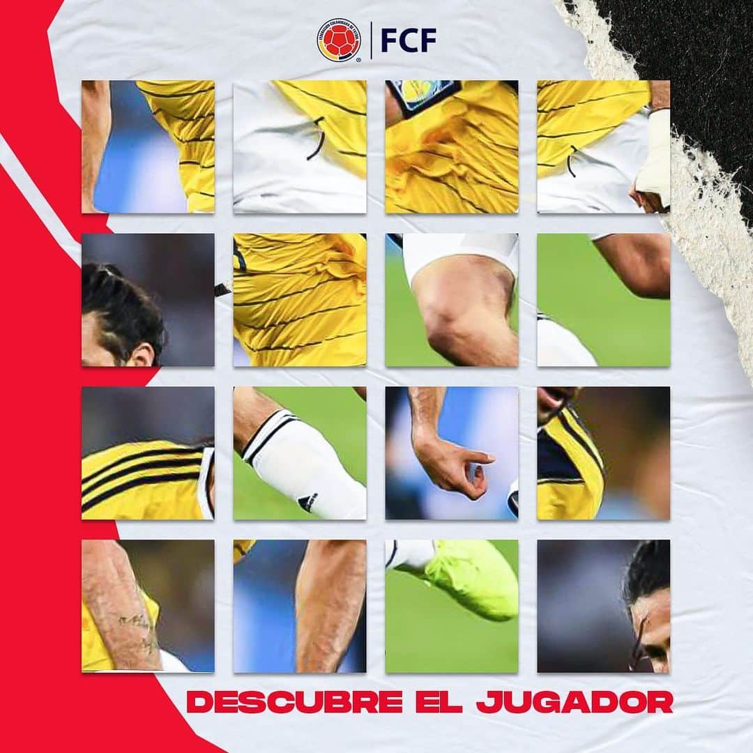 サッカー コロンビア代表チームのインスタグラム：「⚠️ Solo para expertos⚠️  ¿Eres un fanático de la Selección Colombia 🇨🇴?  ¿Puedes adivinar quién es el jugador que aparece en esta imagen? 🤔  ¡Leemos tu respuesta!」