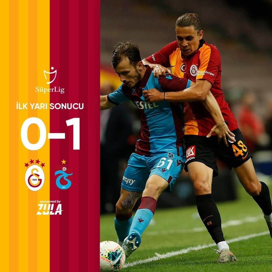 ガラタサライSKさんのインスタグラム写真 - (ガラタサライSKInstagram)「İlk yarı sonucu: Galatasaray 0 - 1 Trabzonspor #GSvTS」7月6日 3時51分 - galatasaray