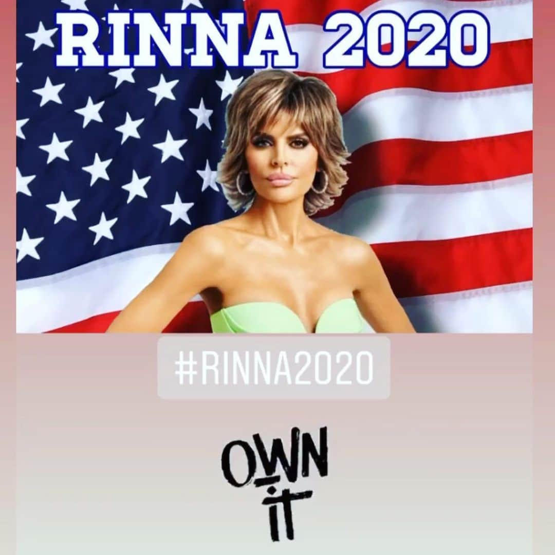 リサ・リナさんのインスタグラム写真 - (リサ・リナInstagram)「#RinnaForPresident 😂🏳️‍🌈 #Rinna2020」7月6日 6時13分 - lisarinna