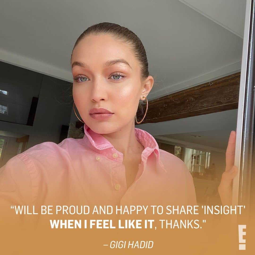 E! Onlineさんのインスタグラム写真 - (E! OnlineInstagram)「Gigi Hadid took to social media to address claims by #BritishVogue that she was "disguising" her baby bump, and everything she had to say is at the link in our bio. (📷:Instagram)」7月6日 10時00分 - enews