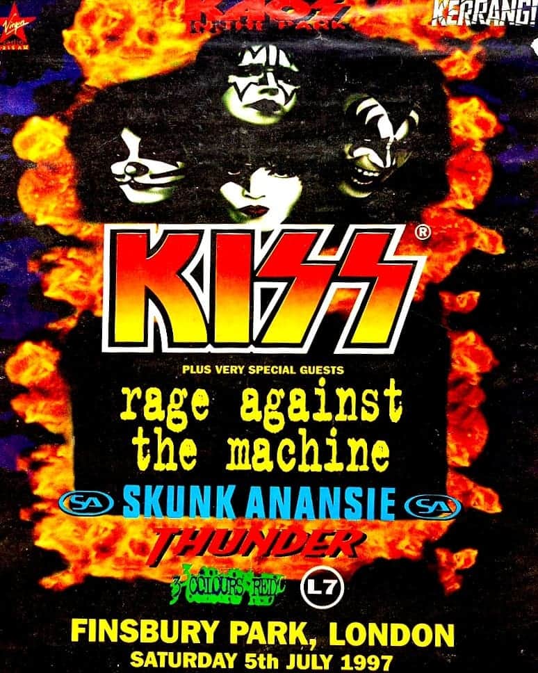 KISSさんのインスタグラム写真 - (KISSInstagram)「#KISSTORY - July 5, 1997 - #KISS closed out the Alive / Worldwide Reunion Tour at Finsbury Park in London, England.」7月6日 11時19分 - kissonline