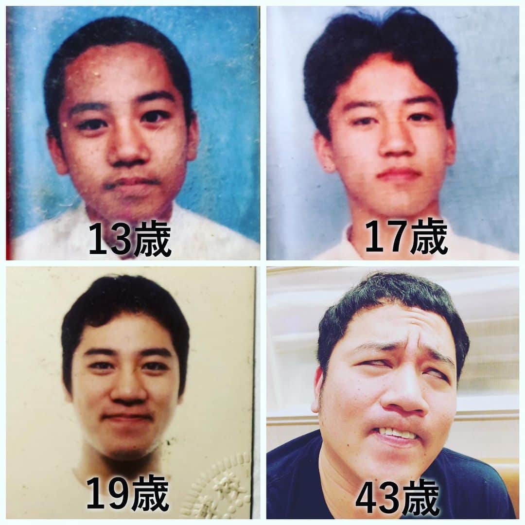 与座よしあきのインスタグラム：「この顔にピンときたら！  #13歳の時はニキビが凄かった」