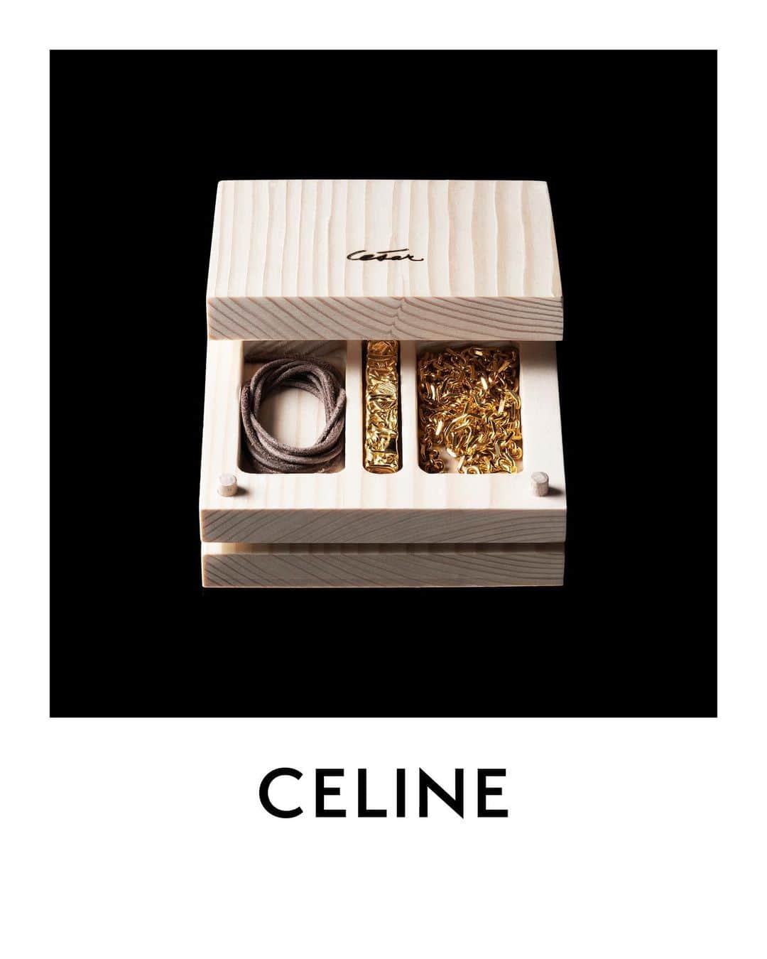 Celineさんのインスタグラム写真 - (CelineInstagram)「CELINE ARTIST JEWELLERY PROGRAM CELINE CÉSAR COMPRESSION PROJECT  CELINE CÉSAR COMPRESSION PROJECT IS THE FIRST ACT OF THE CELINE ARTIST JEWELLERY PROGRAM. A LONG LIST OF EXCLUSIVE EDITIONS AND CREATIONS OF ARTIST JEWELLERY TO BE REVEALED. ⠀⠀⠀ A NUMBERED AND LIMITED EDITION OF  100 VERMEIL AND 100 SILVER PIECES,  EDITED BY CELINE IN COLLABORATION  WITH THE FONDATION CÉSAR. THE FIRST “DIRECTED COMPRESSIONS” WERE CREATED BY THE SCULPTOR CÉSAR IN 1959.   THE JEWELLERY IS PRESENTED IN A SIMPLE AND ARTISANAL PINE BOX, HOT-STAMPED WITH THE ARTIST’S SIGNATURE. THE COMPRESSION HAS A DUAL IDENTITY AS A PIECE OF JEWELLERY AND AN OBJECT OF ART; EQUALLY ITS CONTAINER, BOTH A UTILITARIAN BOX AND A PEDESTAL FOR ITS CONTENTS. LIMITED-EDITION SERIES OF JEWELLERY PIECES IN SILVER AND VERMEIL.   AVAILABLE FOR WOMEN AND MEN IN SELECTED STORES:   PARIS MONTAIGNE MILAN VIA MONTENAPOLEONE LONDON NEW BOND STREET NEW YORK MADISON BEVERLY HILLS RODEO DRIVE MIAMI DESIGN DISTRICT TOKYO OMOTESANDO   #CELINECESARPROJECT #CELINEBYHEDISLIMANE」7月6日 16時47分 - celine