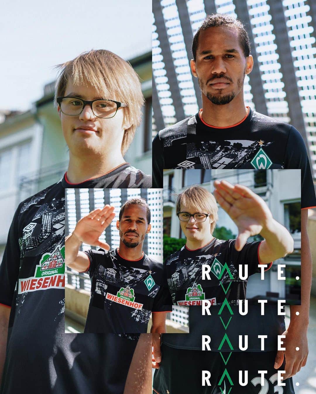 UMBROさんのインスタグラム写真 - (UMBROInstagram)「FOR THE CITY. FOR THE FANS. FOR WERDER. ✋🏻💚🤚🏻 The new @werderbremen city kit is on the pitch tonight and available now. #lebenslanggrünweiß #FCHSVW #CITYKIT」7月7日 3時00分 - umbro