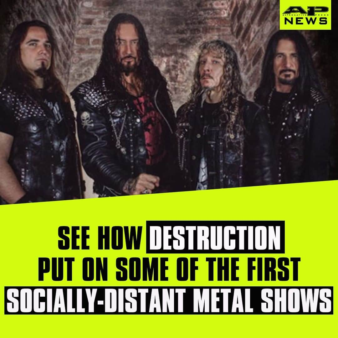 Alternative Pressさんのインスタグラム写真 - (Alternative PressInstagram)「WATCH: German metal band @destruction_official performed some of the first socially-distant metal shows in Switzerland over the weekend ⁠ LINK IN BIO⁠ .⁠ .⁠ .⁠ #destruction #switzerland #socialdistance #socialdistancing #socialdistanceconcert #socialdistancingconcert #metalmusic #metalshows #alternativepress #altpress」7月7日 3時10分 - altpress