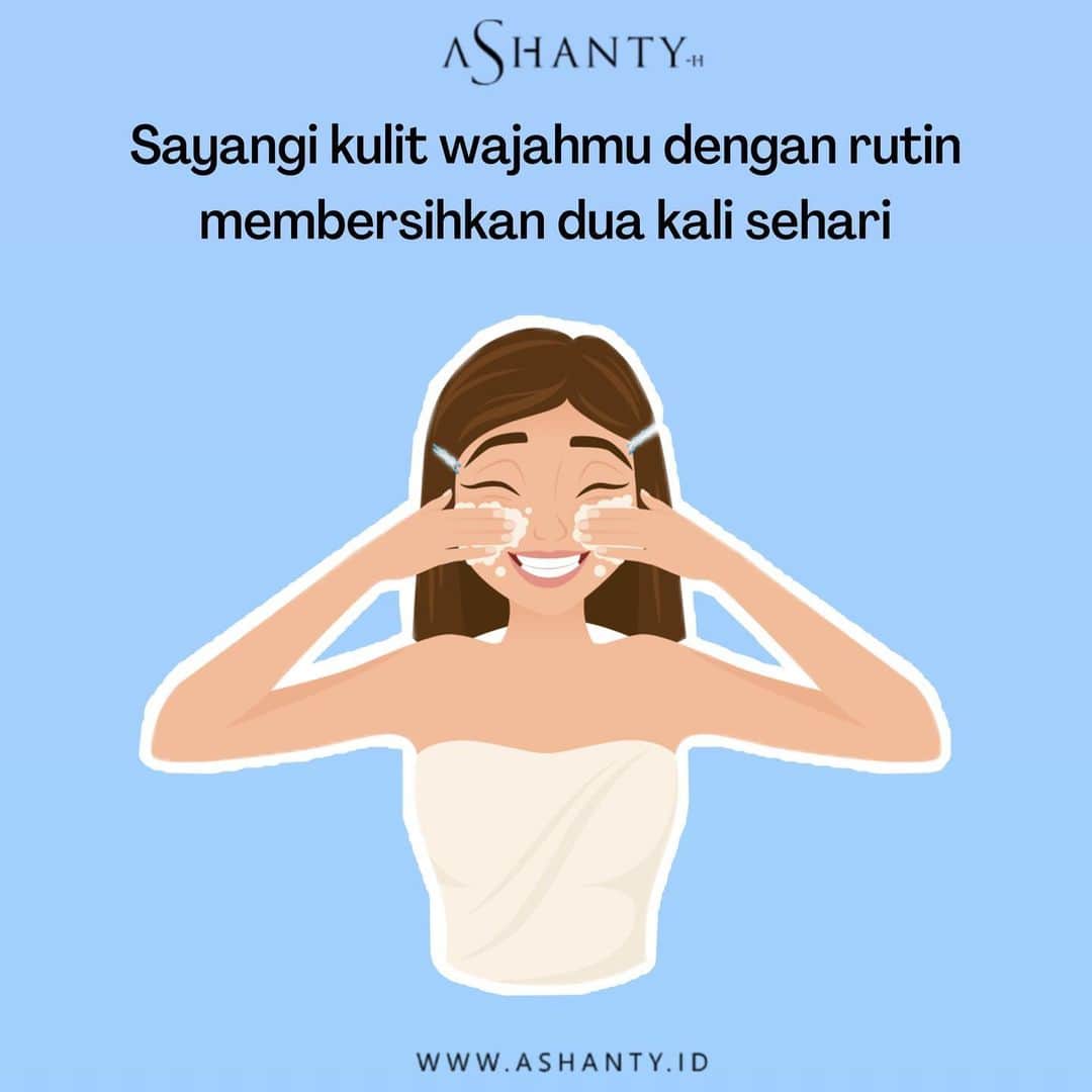 ASHANTY BEAUTY CREAM OFFICIALのインスタグラム：「Ladies, selalu sayangi kulit wajahmu yaa dan jangan pernah malas untuk memberiskan kulit wajah dua kali sehari  dengan menggunakan Facial Wash dan toner by @ashantyid agar kulit wajah tetap bersih dan berseri. Jangan lupa juga sebelum menyentuh wajah pastikan  tangan dalam keadaan bersih. Setelah mencuci wajah, keringkan wajah menggunakan handuk bersih (tidak yang sudah digunakan berulang kali) 🙏🏻  _____________________________ Informasi dan pemesanan  Ashanty Beauty Cream Chat Via WA : WA: 081287388885 WA: 081293823950 WA: 087778489900 WA: 085781140354 ⚡️ Fast Respons Click Link On Bio Instagram @ashantyid ❣️ ______________________________ #ashantybeautycream #creamashanty #skincareashanty #skincare #skincareartis #skincarelokal #creamwajah #creamperawatanwajah #obatjerawat #jerawat #kosmetik #krimwajah #creamwajah #whiteningcream #ashantyid #ashanty」
