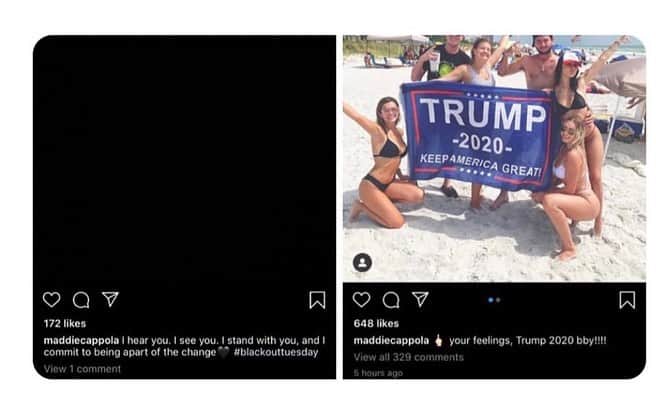 レイ・アレンのインスタグラム：「The hypocrisy is real! Some of y’all posted on black out Tuesday just because you were being trendy or just trying to keep up with the joneses because you didn’t want to appear racist or apathetic, but in reality you didn’t care at all. You have to denounce racism and then live it. You can’t support people who spread hate and ugliness, they are racists and if you support them that means you are a racist too.  Things cannot stay the same in this country so I would advise all of you to start getting comfortable with being uncomfortable for a long time, because the discomfort is gonna force us all to find solutions that work for everyone.  We will push until laws are changed and money is spent so that we see inclusion for all minorities in America. If this post makes you mad or hurts your feelings it’s clear where you stand 🤔 so don’t bother commenting, just unfollow me because I don’t want your ignorance around me. #trumpisaracist」