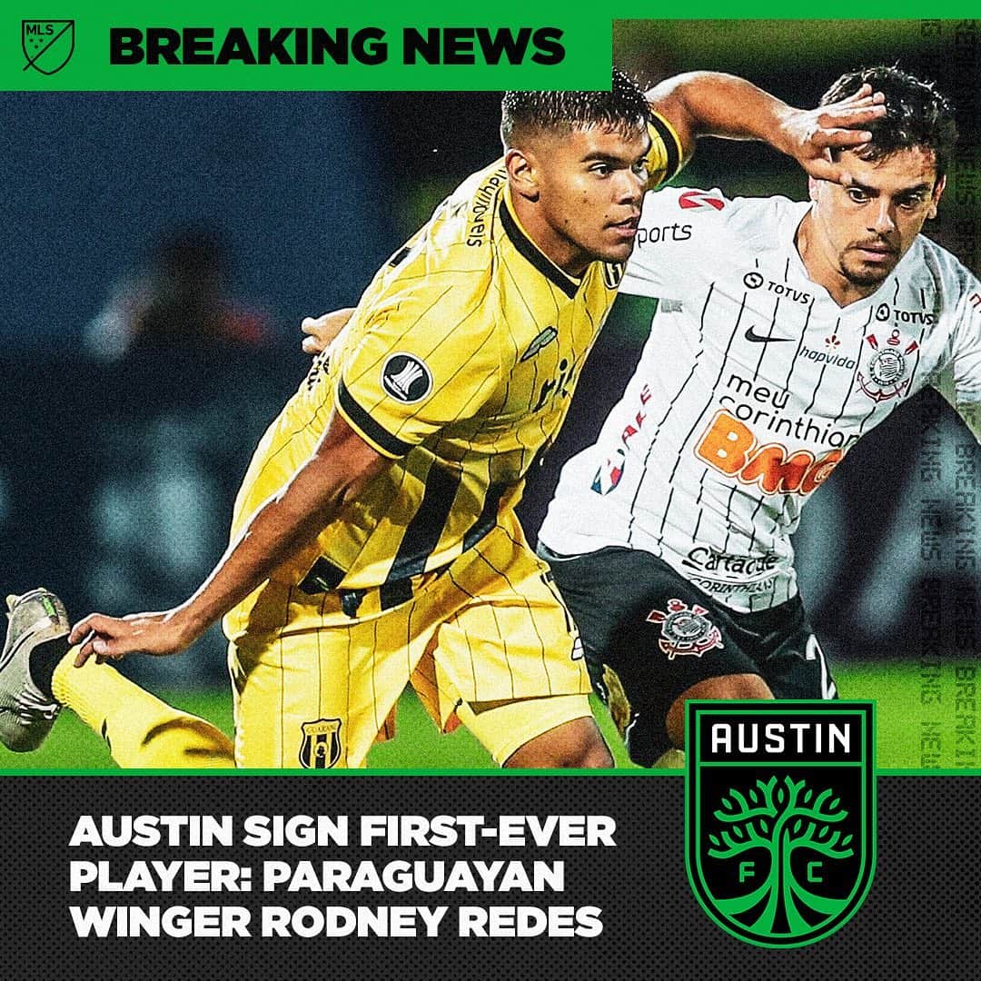 Major League Soccerさんのインスタグラム写真 - (Major League SoccerInstagram)「📝 The first signing in @austinfc history! 20-year-old Paraguayan winger @rodneyredes17 joins from @clubguarani.」7月6日 22時19分 - mls