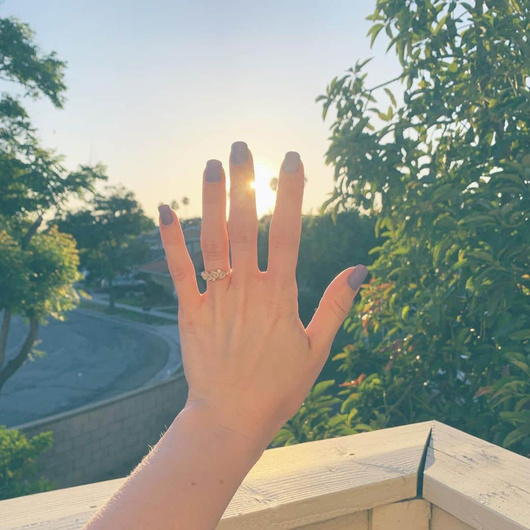 リンジー・ピアースさんのインスタグラム写真 - (リンジー・ピアースInstagram)「“I would rather share one lifetime with you than face all the ages of this world alone.” ✨ At 9:29 on July 4th, under the full moon and the planets in perfect alignment (which won’t happen again until 2161), I took Steven’s hands in mine. I wrapped his right hand ring finger in twine and told him to remember me. That in 141 years we would be dust, and the planets would align again and I would still love him. That maybe in his next life he would look at his finger and remember me and look for me. ✨ He smiled that all knowing, deeply loving smile of his and pulled the ring box from his pocket. I said yes. ✨ #engaged #lunareclipse #planetaryalignment #marryingmybestfriend #ilovehim #goodnews」7月6日 22時46分 - lindsayheatherpearce