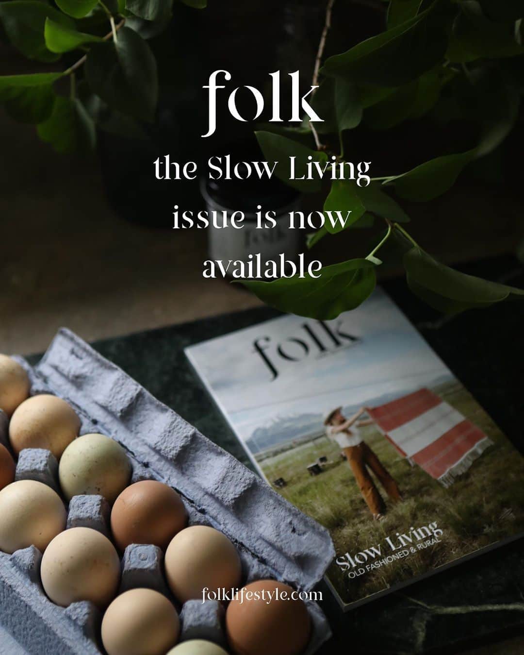 FOLKのインスタグラム：「Y’all have absolutely blown me away! The issue has its THIRD printing this week! That means only 300 copies are left of this very special Slow Living issue. The issue features so many amazing people, places, and stories and I truly believe you’ll love the issue. Go to the link in profile/IG story to order! The issue features: @archiefrink @markalbertboots @windypeakvintage @theurbanexodus @luckettstore @earthangelsstudios @maggie_pate @emilymandagie @bexleyboys @thefarmhouseproject @millstreamhome @evakosmasflores @underatinroof @poldersowm @theruralrecord @small.town.junk and more!」