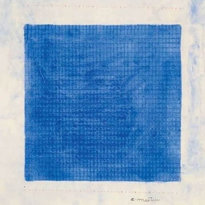 グラフ&ランツのインスタグラム：「Monday blues, via Agnes Martin's "Untitled," 1965」