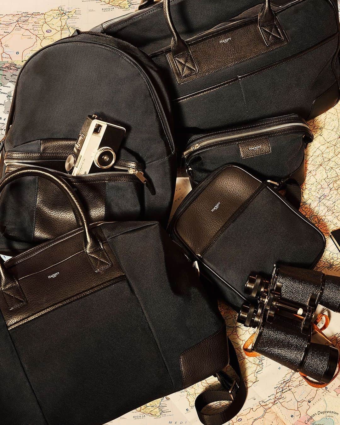 ハケットのインスタグラム：「Ready to hit the road? Pack with our range of super functional and dapper travel accessories, from backpacks to briefcases and everything in between. #STAYHackett」
