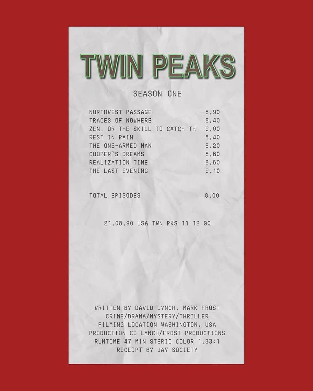 カイル・マクラクランさんのインスタグラム写真 - (カイル・マクラクランInstagram)「@seriesreceipts’ interpretation of #TwinPeaks’ episode breakdown for season 1 is clever! 👍」7月7日 1時59分 - kyle_maclachlan