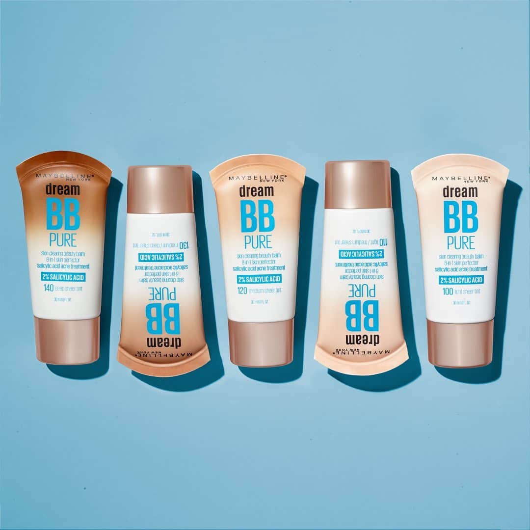 Maybelline New Yorkさんのインスタグラム写真 - (Maybelline New YorkInstagram)「Our #dreambb pure cream conceals imperfections, mattifies and the 2% salicylic acid keeps blemishes away! It’s sheer coverage and gives you a natural-looking matte finish, perfect for when you want to skip foundation. 😍」7月7日 2時14分 - maybelline